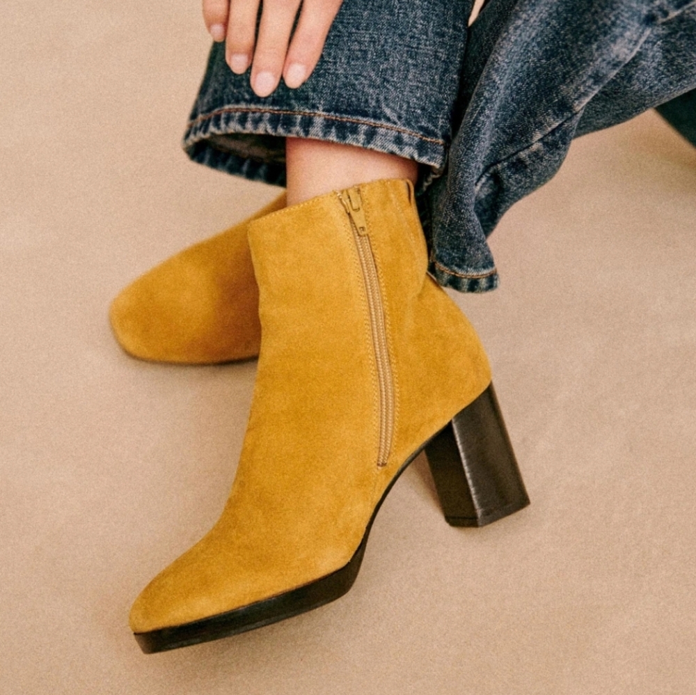 Sezane Lexie Honey High- Heeled Boots